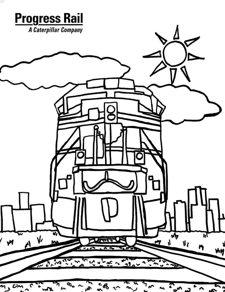 Progress Rail Coloring Book