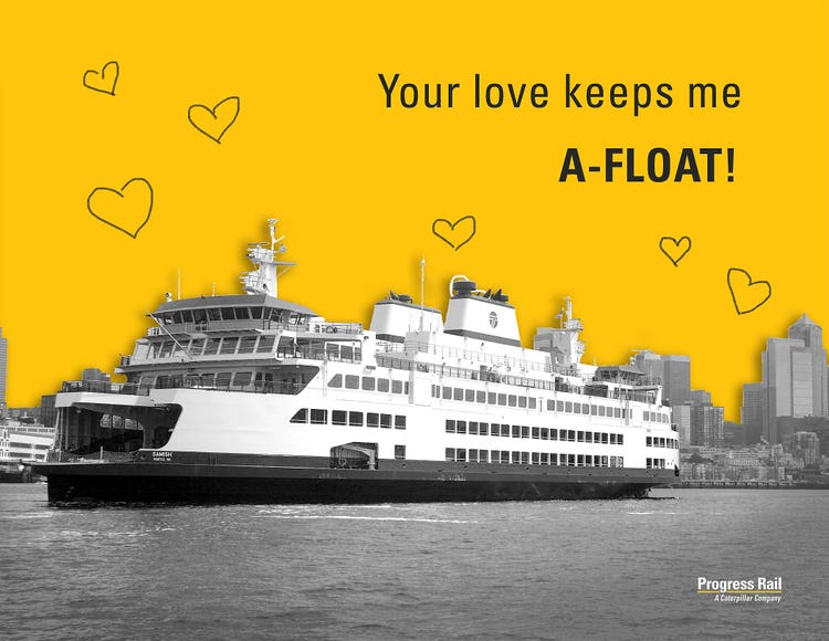 Progress Rail Valentine's Day Card