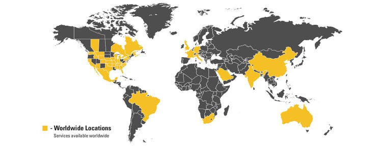 Global Locations Map