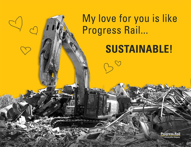 Progress Rail Valentine's Day Card