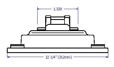 Egg Direct Fixation Track Fastener Line Drawing