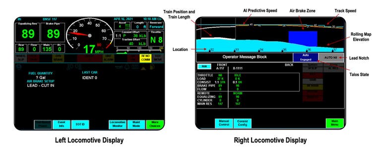 Talos Locomotive Screens