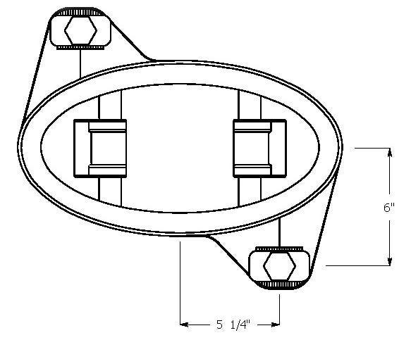 Dessin au trait du système de fixation directe des œufs